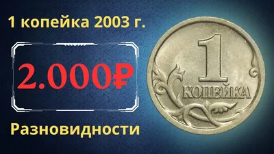 Монета 1 рубль 2003 СПМД „Командорский голубой песец“. Состояние XF. Россия  современная (1997 – 2020)