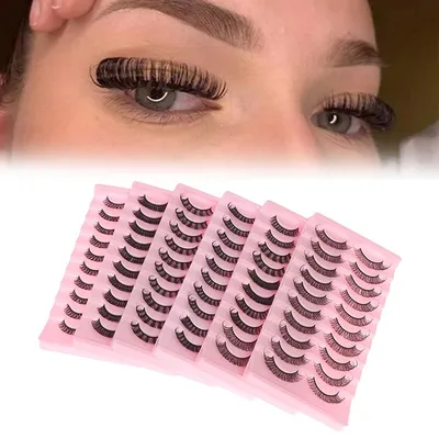 LOU EYELASHES Накладные ресницы пучки 10D 10Д