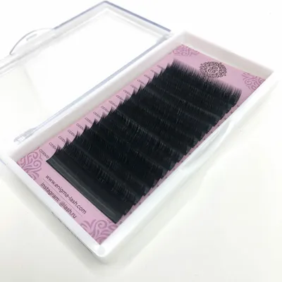 Ресницы с фиолетовыми кончиками eXtreme look D 0,10 (9-12) black+violet |  Lashmix.ru