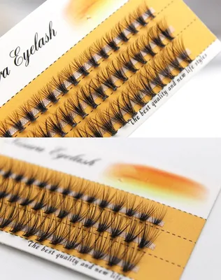 Накладные / Пучковые ресницы Nesura Eyelash 10 мм, 10 D, изгиб С, толщина  0.1 мм — купить в интернет-магазине по низкой цене на Яндекс Маркете