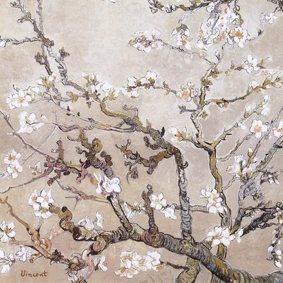 Винсент Ван Гог - «Цветущие ветки миндаля» (1890)