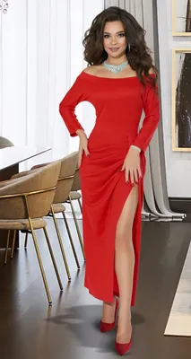 Женская одежда оптом Montella | Вечернее красное платье № 3862