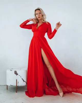 Вечернее платье в пол Farfalle 1882 красное — купить в Москве - Свадебный  ТЦ Вега