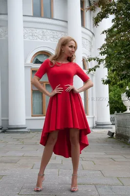Вечернее красное платье Стэлла - платье Миди - платье на выпускной – купить  на Ярмарке Мастеров – E255PRU | Платья, Санкт-Петербург