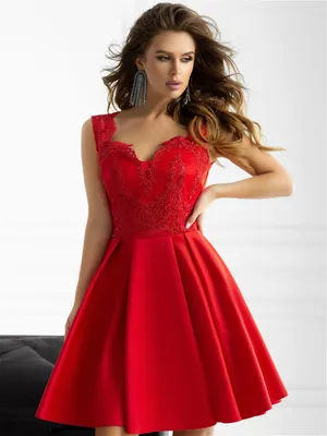 Короткое красное платье/вечернее/вечернее Tivardo 14752355 купить в  интернет-магазине Wildberries