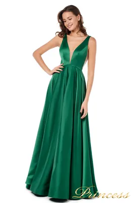 Купить вечернее платье 18074 green зеленого цвета по цене 26500 руб. в  Москве в интернет-магазине Принцесса