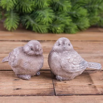 Статуэтка воробушек бежевый . Купить статуэтки птиц оптом в Украине
