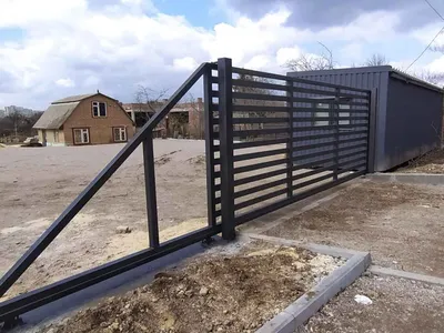 Ворота ранчо купить от 23000 грн в Харькове — Viking Металлоконструкции