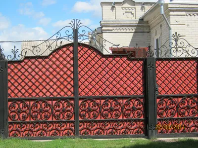 Ворота входные кованые для дома чёрные, цена 27000 грн — Prom.ua  (ID#1518337487)