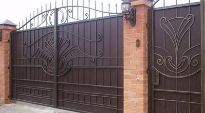 Ворота для частного дома с калиткой в Ярославле