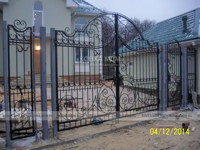 Ворота для загородного дома фото