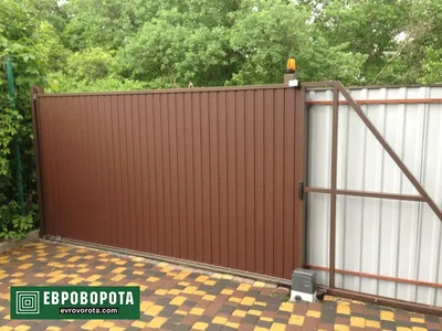 Ворота из металлопрофиля для гаража и въезда | Евроворота