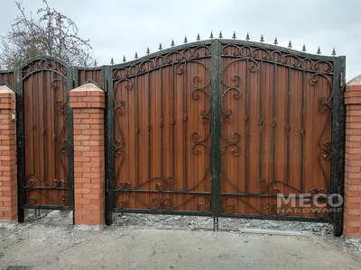 Кованые ворота и калитки в Донецке | Фото и цены на 2023 год | Гаражные  ворота Донецк