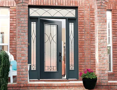 Входная дверь в частный дом с ковкой и стеклом MTD-1230 на заказ в Балашихе  | Цена, фото и описание | «Сталь-Доор»