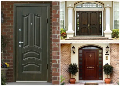 Входные двери в частный дом (120 фото): металлические, деревянные,  пластиковые