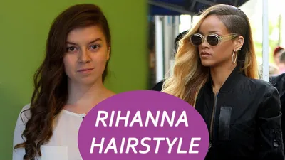 Прически на средние, длинные волосы каждый день, \"выбритый висок\" | Зачіски  Rihanna (клипы) - YouTube