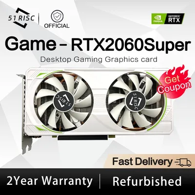 Видеокарта SHELI 51RISC GeForce RTX2060Super 8 Гб GDDR6 PCIE16 RTX2060 6G  для компьютера, офиса, игровые компоненты, графические карты - купить по  выгодной цене | AliExpress