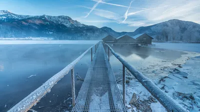 Фотографии Бавария Германия Горы Природа Небо Пейзаж