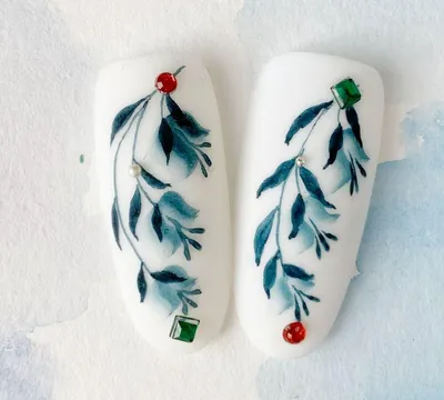 Бесплатный мастер-класс «Стилизованная гжель на ногтях. Колокольчик» -  Nataliya Rychagova
