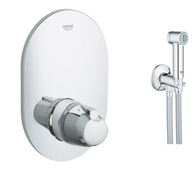 Гигиенический душ с термостатом Grohe Grohtherm 3000 встраиваемый 19356263  купить в интернет магазине Супермаркет Сантехники