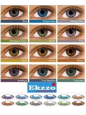 Естественные голубые линзы. Голубые линзы для карих глаз. Красивые голубые  линзы. Цветные контактные линзы, цена 325 грн — Prom.ua (ID#1653231897)