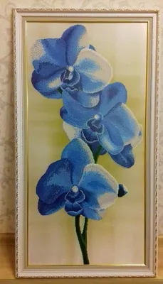 Голубая орхидея | biser.info - всё о бисере и бисерном творчестве | Вязаные  цветы, Бисероплетение на станке, Орхидея