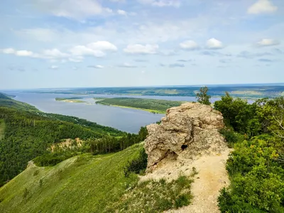 Гора Стрельная и Гора Верблюд, Жигулёвские горы, Самарская область.