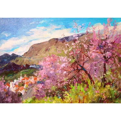 Купить картину Весна в горах в Москве от художника Мишагин Андрей