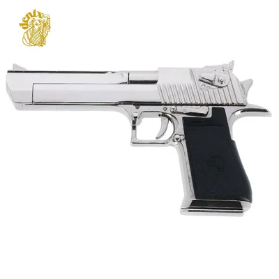 Denix украшение модели пистолета Desert Eagle никелированное