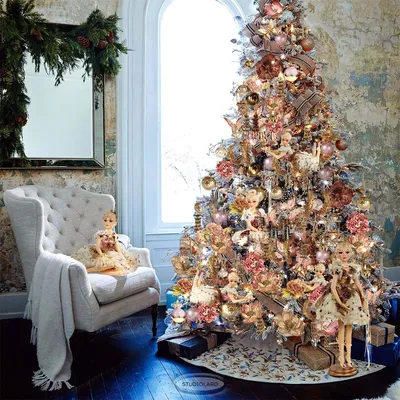 Декор новогодней елки фото