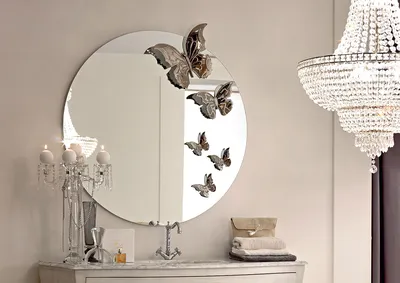 Декор зеркала на стену своими руками: что можно сделать, как красиво  украсить, варианты дизайна, как можно оформить раму, фото