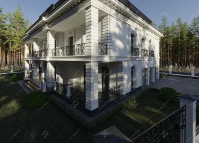 Фасады классического дома 🏘️ Проект классических фасадов частного  загородного дома – 700 кв.м