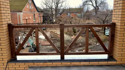 Ограждения для балконов и террас из дерева. - YouTube