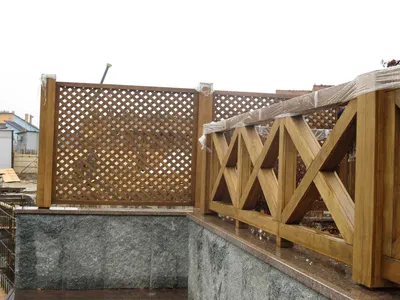 Ограждение из древесины для балконов и террас - Мастерская по дереву