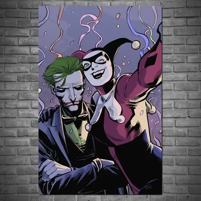 Плакат \"Харли Квинн и Джокер, Joker and Harley Quinn\" (артикул 0197), цена  180 грн — Prom.ua (ID#779297258)