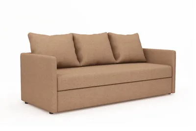 Прямой диван с узкими подлокотниками
