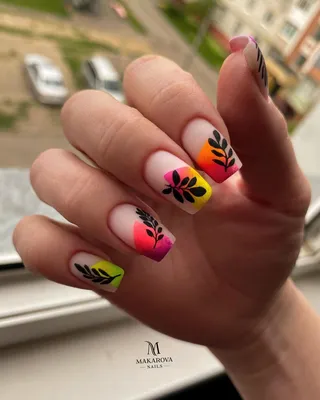 567 отметок «Нравится», 14 комментариев — Наращивание ногтей 💅Речица  (@makarova_nails_studio_) в Instagram: «Яркие пигменты и стем… | Square  nails, Nails, Manicure