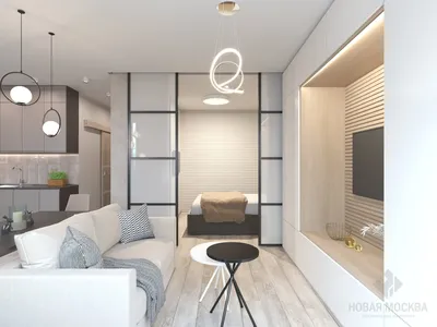 Интерьер однокомнатной квартиры 42 кв м » Современный дизайн на Vip-1gl.ru