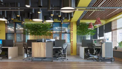 Авторский и яркий дизайн офиса IT компании от Lavrov Design