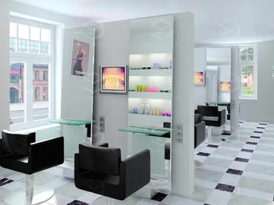 Визуализация салона - парикмахерской 1 | 3D Architect