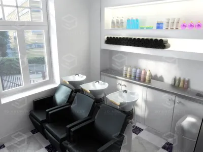 Визуализация салона - парикмахерской | 3D Architect