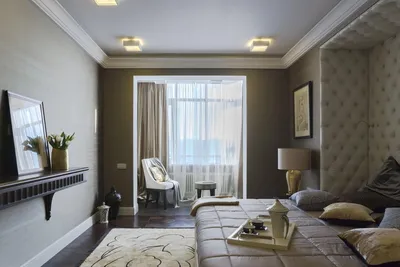 Дизайн спальни с балконом фото