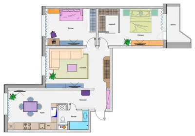 Дом П44: Перепланировка 3-комнатной квартиры — 5 дизайн-проектов трехкомнатной  квартиры в доме серии П44 | Houzz Россия