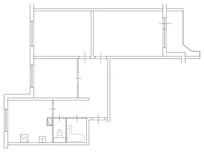 Дом П44: Перепланировка 3-комнатной квартиры — 5 дизайн-проектов трехкомнатной  квартиры в доме серии П44 | Houzz Россия