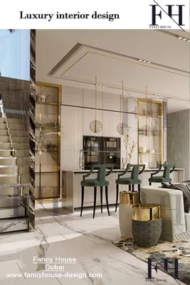 Современный элитный дизайн интерьера для большой резиденции в современном  стиле #fancyhousedesigndubai #рези… | Дизайн интерьера, Большие гостиные,  Роскошный дизайн