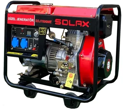 Дизельный генератор SOLAX SDJ7000ME: Купить в официального дилера SOLAX в  Украине, цена, отзывы, скидки в интернет-магазине STORGOM.UA