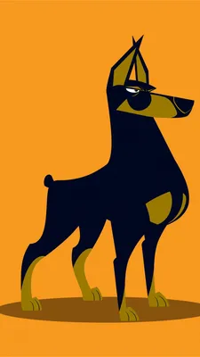 Обои доберман, Сторожевая собака, датский дог, Псовые, иллюстрация для  iPhone 6, 6S, 7, 8 бесплатно, заставка 750x1334 - скачать картинки и фото