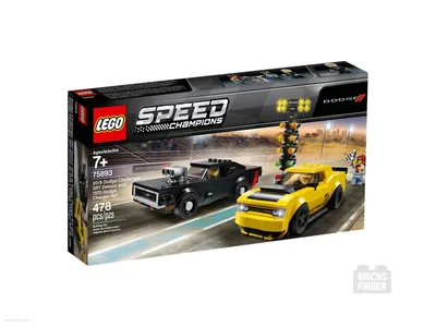 LEGO 75893 2018 Додж Челленджер SRT Демон и 1970 Додж Чарджер R/T (Speed  Champions) | BricksFinder.com - Поиск лучших цен на конструкторы LEGO® в  Беларуси