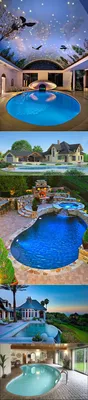 Красивый дом с бассейном из моей мечты - 30 фото - Идеи Вдохновение - Вод�  | ЛАНШАФТНЫЙ ДИЗАЙН | Постила