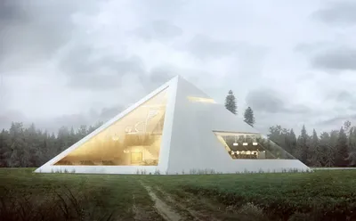 Футуристический концепт дома-пирамиды - Zefirka